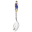 Babylöffel 925 Silber & Emaille – Kleiner Prinz mit vergoldeter Krone | Geburtsgeschenk für Jungen in Geschenkbox, mit Gravur-Option.