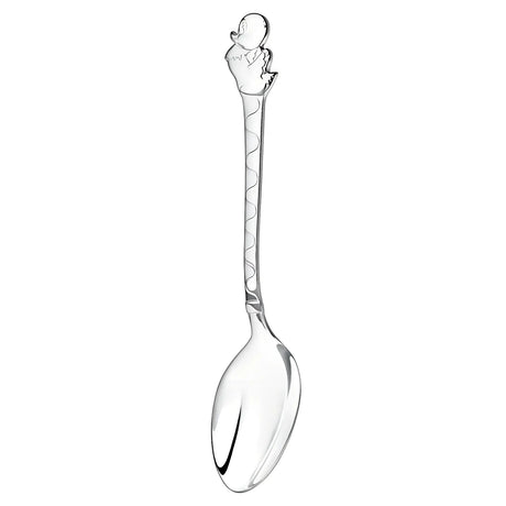 Baby Geschenkset 925 Silber Ente – Babylöffel & Rassel mit Acrylring