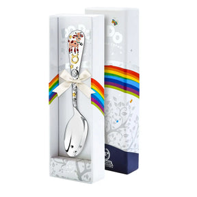 Geschenkbox mit Babylöffel Sternzeichen Stier 925 Silber – DoDo-Kollektion, Babygeschenk mit Sternzeichen.
