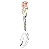 Babylöffel 925 Silber Zwillinge – Emaille & Vergoldung, Geschenk zur Geburt oder Taufe.