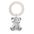 Edle Babyrassel Silber 925 mit Teddybär-Anhänger & Beißring – Hochwertiges Geschenk zur Geburt & Taufe.