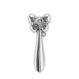 Babyrassel 925 Sterling Silber Schmetterling 12cm gravierbar Geschenk zur Geburt.