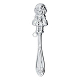 Baby rattle made of 925 silver doll – stylish stem shape