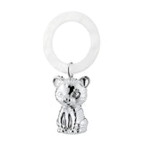 Babyrassel & Beißring 925 Silber Tiger – Exklusives Geschenk zur Geburt oder Taufe, hochwertig verarbeitet mit sanftem Klang.