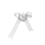 Babyrassel-Anhänger 925 Silber mit Herz und Blumen-Reliefs — Souvenir-Anhänger zur Geburt