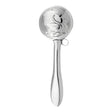 Babyrassel 925 Silber Schwan gravierbar – glatter Stiel