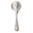 Babyrassel 925 Silber Schwan strukturiert – Geschenk zur Geburt