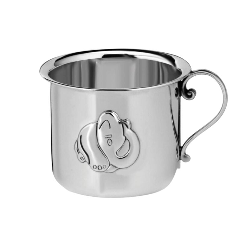 Babytasse mit Henkel 925 Silber Elefant