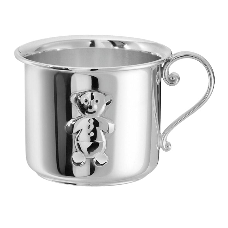 Babytasse mit Henkel 925 Silber Teddybär