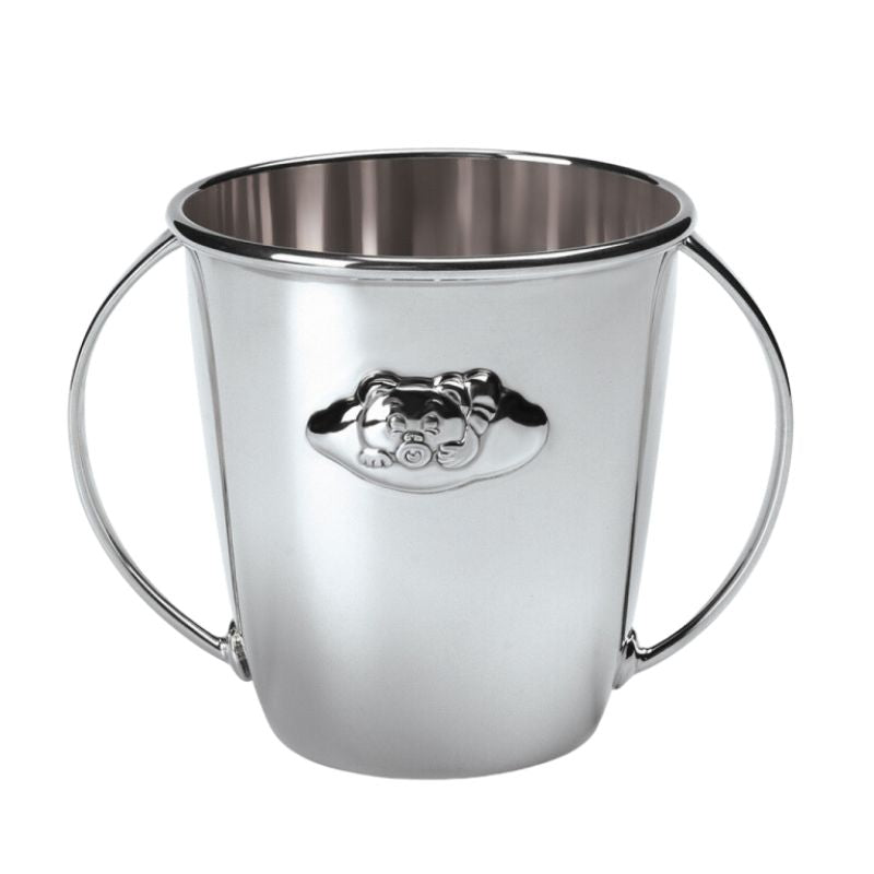 Babytasse mit Henkel 925 Silber Teddybär