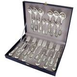 Silver cutlery set 24-piece 925 silver Family