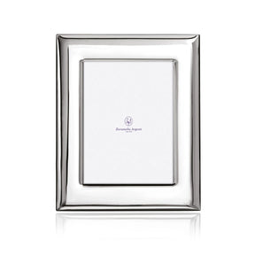 Bilderrahmen 925 Silber Berlin Zaramella — großer Fotorahmen 13×18 cm mit breiter gewölbter Fassung, hochglanzpoliert