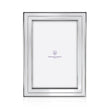 Bilderrahmen 925 Silber Kiel Zaramella — flacher Silberrahmen mit klaren Linien und gestuftem Innenprofil, Format 10×15 cm, gravierbar, Freisteller