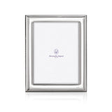 Bilderrahmen 925 Silber Rom Zaramella — großer Fotorahmen 20×25 cm mit Perlstab innen und außen, hochglanzpoliert