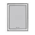 Silber-Bilderrahmen 15×20 cm aus 925 Sterling Silber mit glatter Oberfläche und Wengeholz-Rückseite – Kollektion Wien.