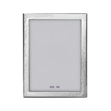 Bilderrahmen 925 Silber Dublin — rechteckiger Fotorahmen mit gehämmerter Silberkante, Format 20x25 cm