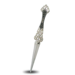 Brieföffner Nielloa – 925 Silber mit Niello - Verzierung