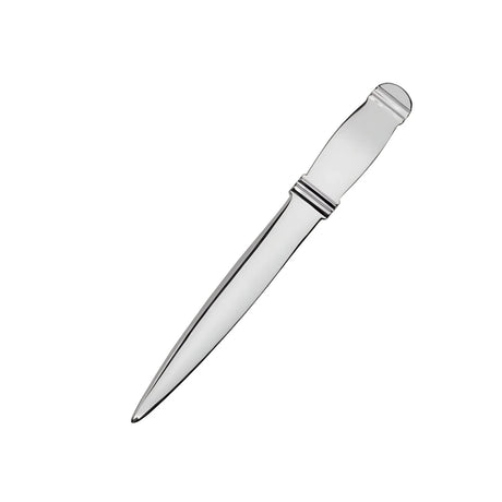 Brieföffner 925 Silber Zaramella — hochglanzpolierter Solo-Brieföffner mit glattem Griff, Freisteller