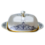 Butterdose „Prestige“ – 925 Silber vergoldet, Niello - Handgravur