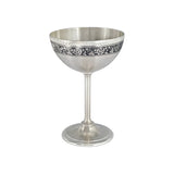 Cocktailglas aus 925 Silber mit Niello-Verzierung 180 ml