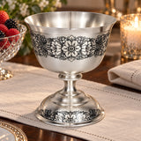 Dessert Silberschale 925 Silber 450 ml — Lifestyle-Setting am Serviertisch
