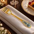 Dessertgabel 925 Silber — Lifestyle-Setting an der gedeckten Tafel