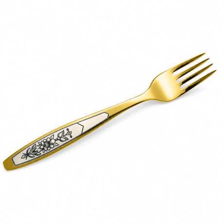 Dessertgabel 925 Silber vergoldet Astra Gold