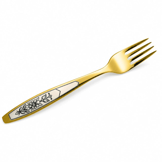 Dessertgabel 925 Silber vergoldet Astra Gold