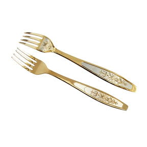 Dessertgabel 925 Silber vergoldet Astra Non - Niello