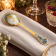 Dessertlöffel 925 Silber — Lifestyle-Setting an der gedeckten Tafel