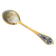 Dessertlöffel 925 Silber – Widder, vergoldet & Niello
