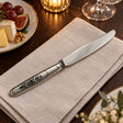 Dessertmesser 925 Silber Astra Black — Lifestyle-Setting an der gedeckten Tafel