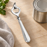 Dosenöffner 925 Silber gehämmert (Hammerschlag) — Lifestyle-Setting am Küchentisch