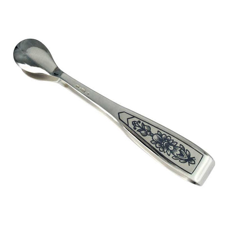 Zuckerzange 925 Silber Astra Black
