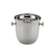 Eiskübel 925 Silber Inglese Zaramella — massiver Eiskübel mit zwei Knaufgriffen, hochglanzpoliert, gravierbar, Freisteller