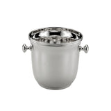 Eiskübel 925 Silber Inglese Zaramella — massiver Eiskübel mit zwei Knaufgriffen, hochglanzpoliert, gravierbar, Freisteller