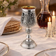 Eliyahu-Becher 925 Silber Signature Akanthus — Lifestyle-Setting am Sedertisch