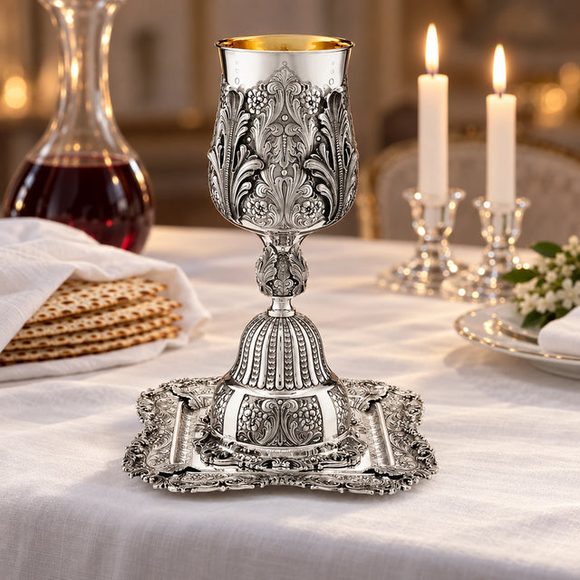 Eliyahu-Set 925 Silber Signature — Lifestyle-Setting am Sedertisch