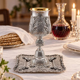 Eliyahu-Set 925 Silber Signature Jumbo — Lifestyle-Setting am Sedertisch