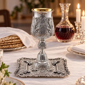 Eliyahu-Set 925 Silber Signature Jumbo — Lifestyle-Setting am Sedertisch
