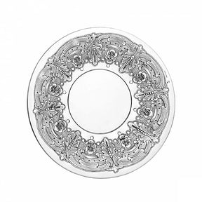 Eliyahu-Teller 925 Silber Signature 26 cm — ziselierter Rankenring auf mattiertem Grund, glatter Becherstand, Zaramella