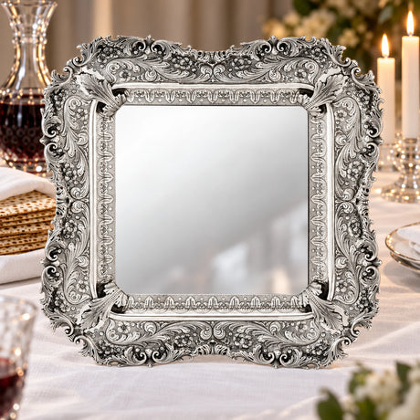 Eliyahu-Teller 925 Silber Signature — Lifestyle-Setting am Sedertisch