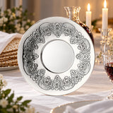 Eliyahu-Teller 925 Silber Signature Light — Lifestyle-Setting am Sedertisch