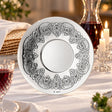 Eliyahu-Teller 925 Silber Signature Light — Lifestyle-Setting am Sedertisch
