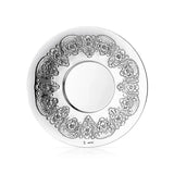 Eliyahu-Teller 925 Silber Signature Light 26 cm — schmaler Rankenring, breiter polierter Rand als Gravurfläche, Zaramella