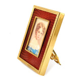 Picture frame enamel red