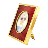 Picture frame enamel orange-red