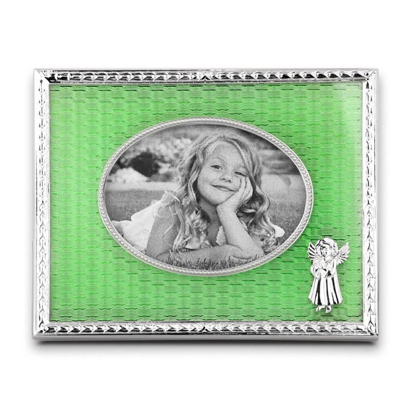 Picture frame enamel angel green