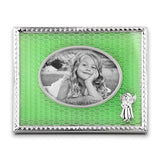 Picture frame enamel angel green