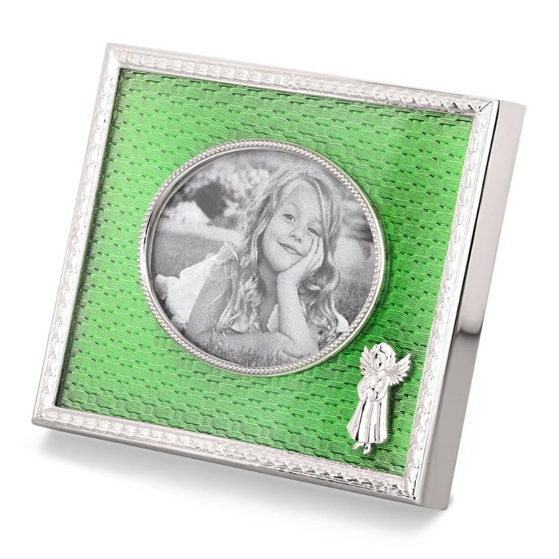 Picture frame enamel angel green